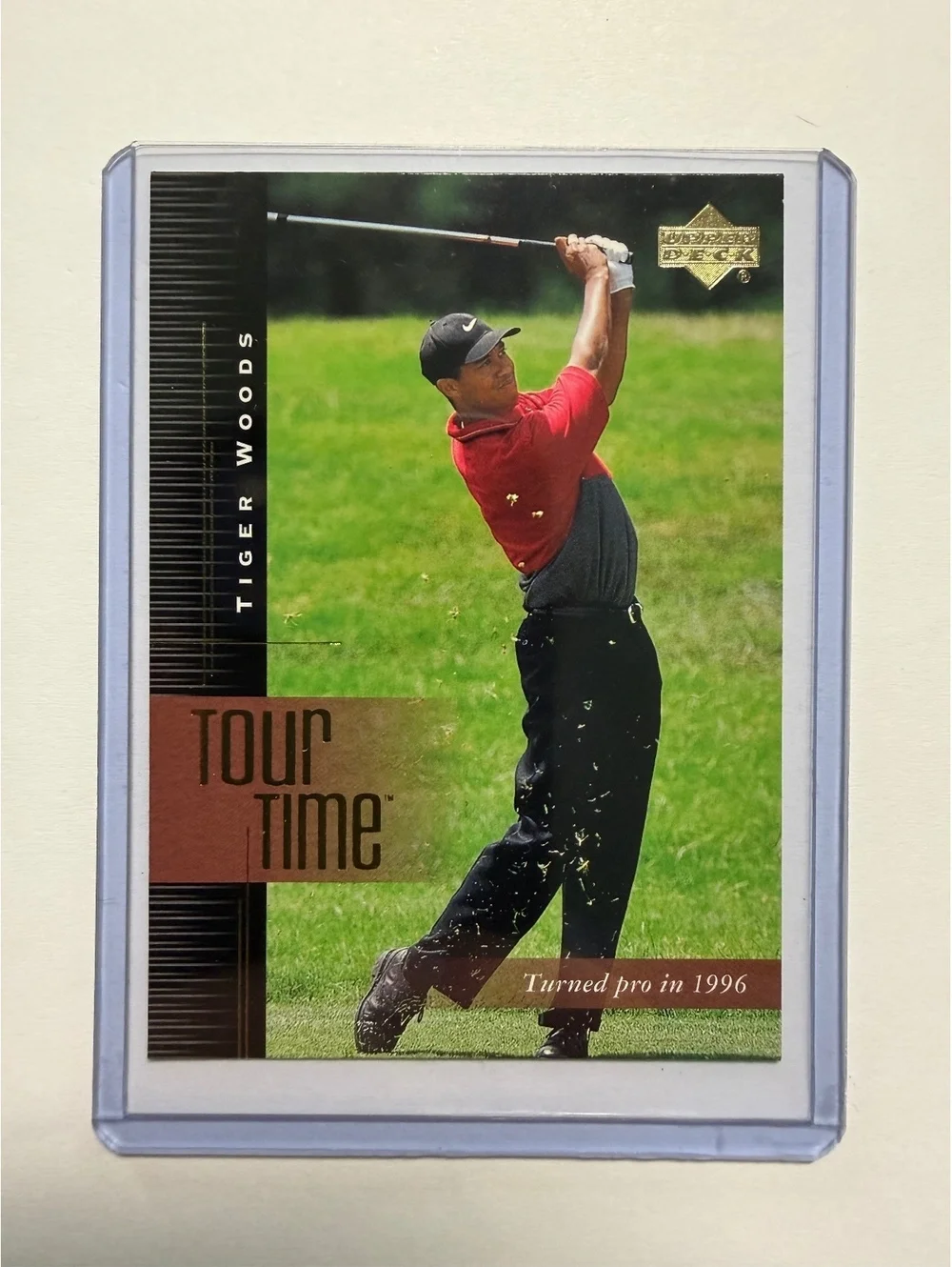 2001 Upper Deck Tour Time Tiger Woods Golf Trading Card